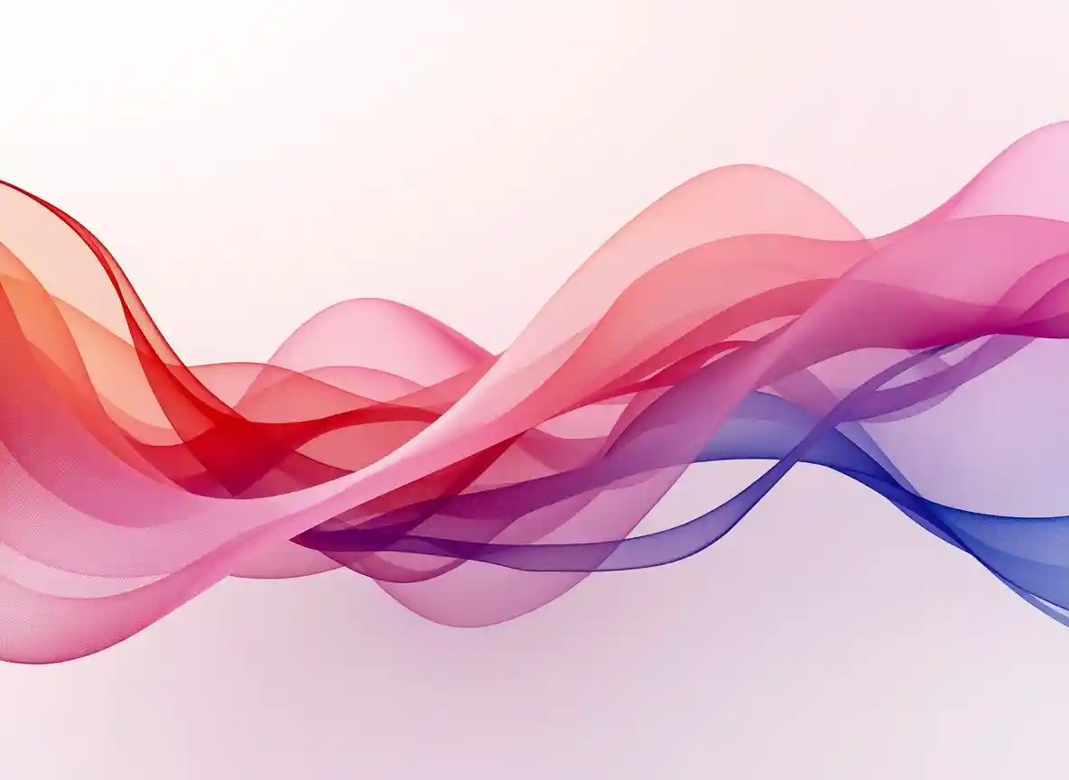 Abstract flowing spatial composition representing daily movement rhythm